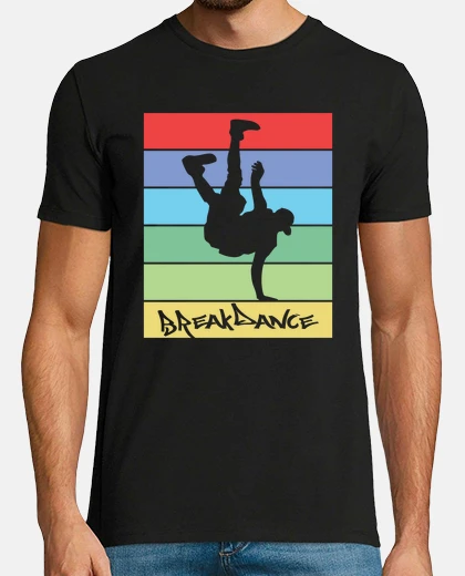 T-shirt esilarante vintage street dance rap e funk carino bboying acrobazie passi uomini donne