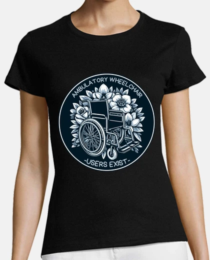 T-shirt Esistono utenti di sedia a rotelle ambu
