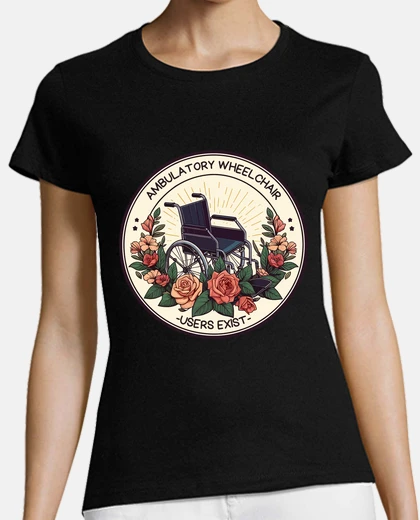 T-shirt Esistono utenti di sedia a rotelle ambu