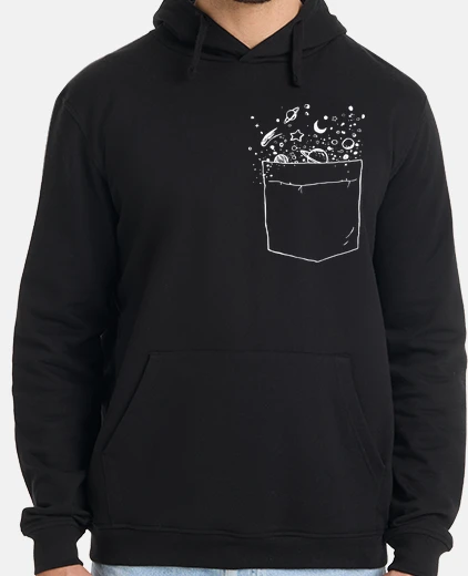 Sudadera espacio en un bolsillo