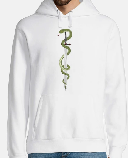 Sudadera espada con un tatuaje de serpiente tatuador