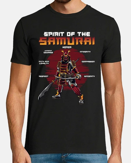 Camiseta Espíritu Samurai Ninja Katana Artes Marciales Historia Japón
