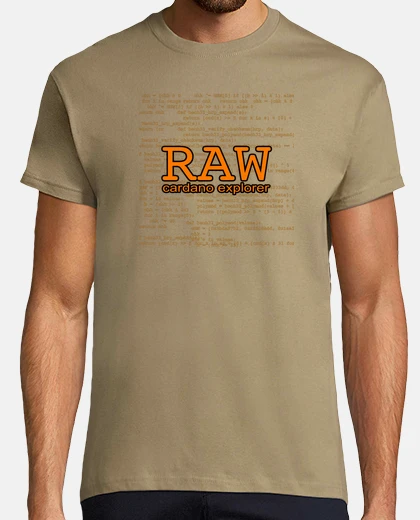 T-shirt esploratore di cardano raw