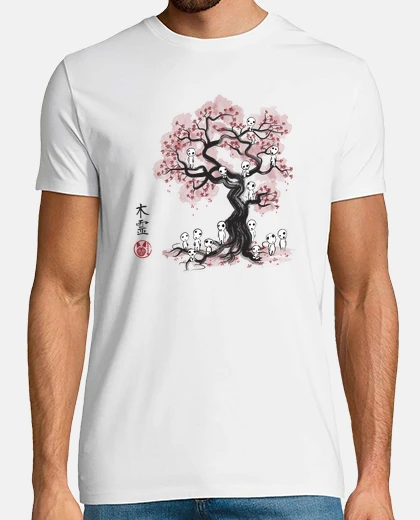 Tee-shirt Esprits de la forêt sumi-e