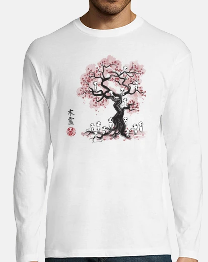 Tee-shirt esprits de la forêt sumi-e