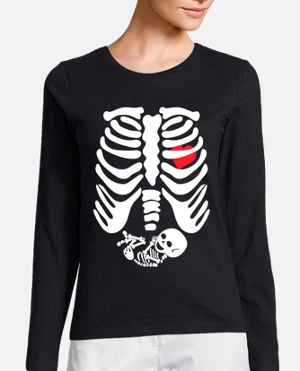 Camiseta esqueleto embarazada hotsell