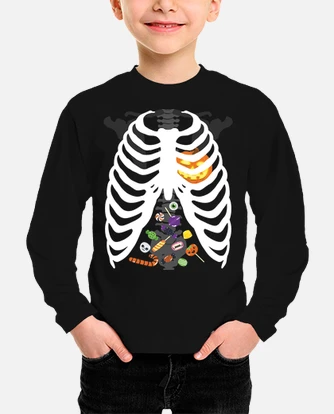 Camiseta esqueleto niño best sale