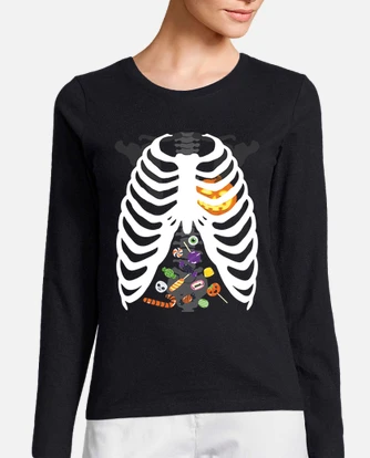 Camiseta de esqueleto mujer hotsell