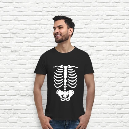Playera esqueleto halloween huesos laTostadora México