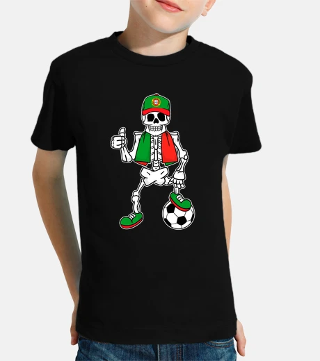 Ropa Esqueleto Hincha De Futbol Portugal Fan Afición Deporte 