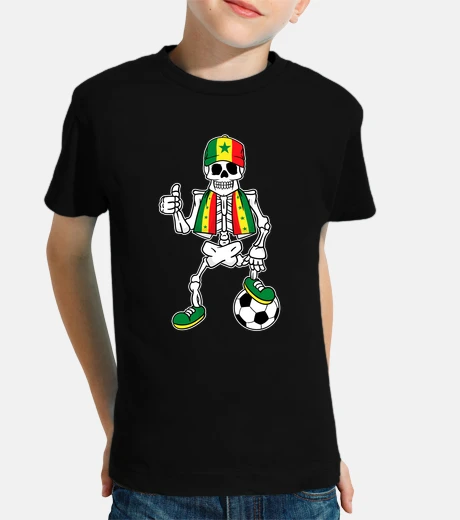 Ropa Esqueleto Hincha De Futbol Senegal Fan Afición Deporte 