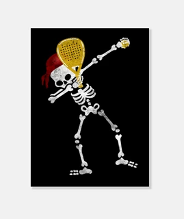 esqueleto de pádel dabbing