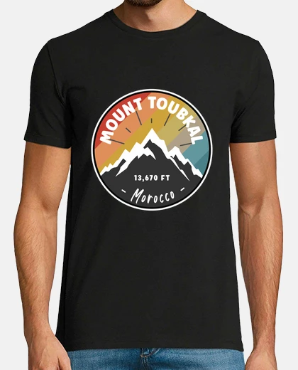 Camiseta esquiar en el monte toubkal marruecos