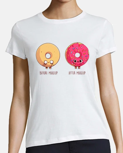 T-shirt essere for e e dopo il make