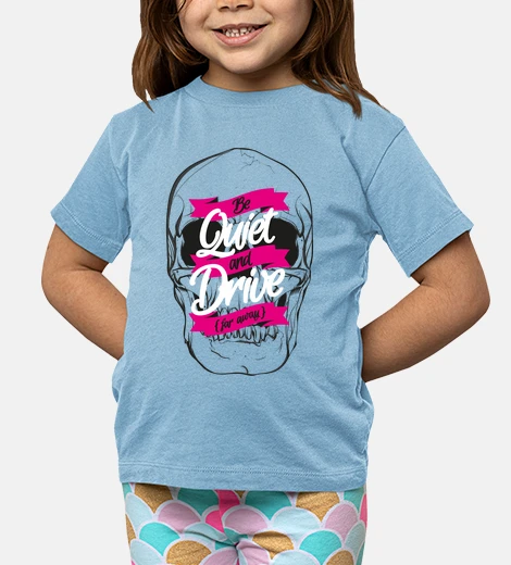 Abbigliamento essere tranquillo e guidare tshirt ciano bambino