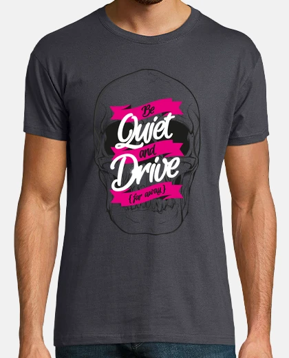 T-shirt essere tranquillo e guidare tshirt uomo marrone
