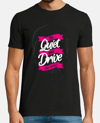 T-shirt essere tranquillo e guidare tshirt uomo nero