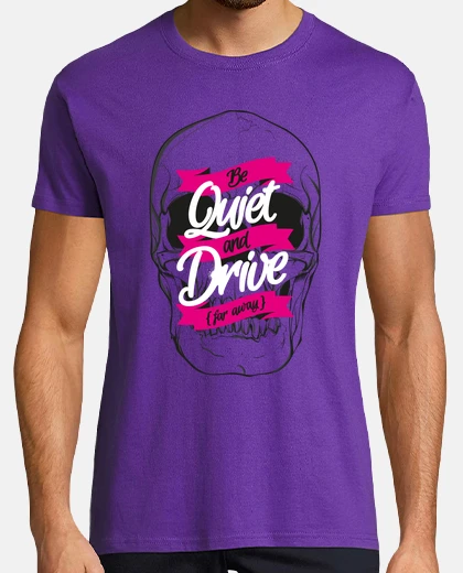T-shirt essere tranquillo e guidare tshirt uomo viola