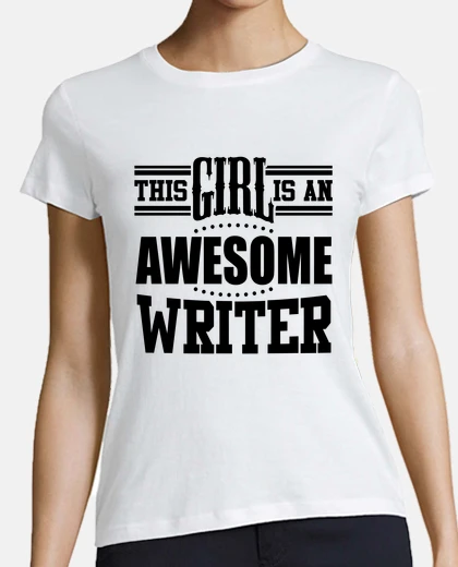 Playera esta chica es una escritora impresionante