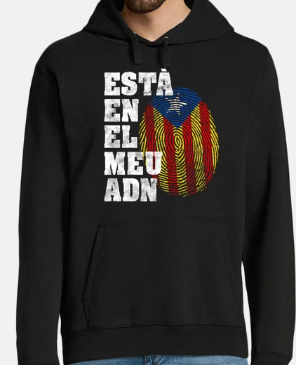Sudadera Está En Mi ADN Bandera Catalunya Catalá Indepe Cataluña Catalán Estelada