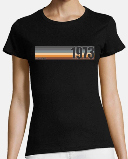T-shirt Established 1973 Birthday Retro Gift