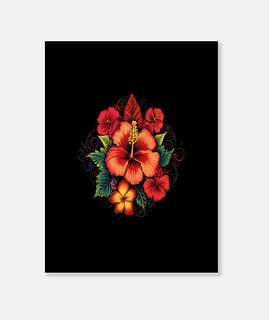 estaciones de flores tropicales de hibi