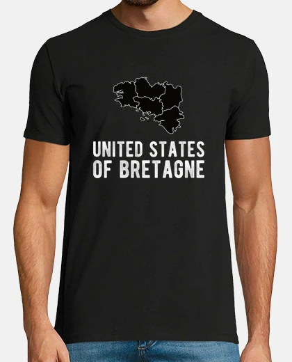 Camiseta estados unidos de bretaña mapa bretón