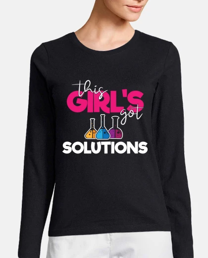 Playera estas chicas tienen soluciones química