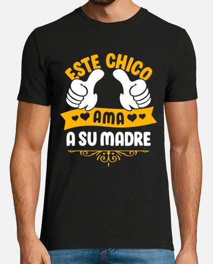 Camiseta Este Chico Ama A Su Madre Regalo Mamá E Hijo Divertida