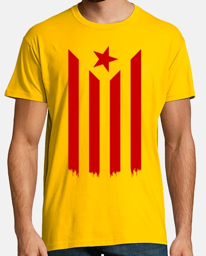 Camiseta Estelada Vermella (Bandera Independentista Catalana)