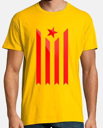 Camiseta Estelada vermella, estelada roja