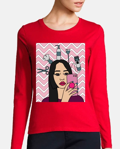 Tee-shirt esthéticienne coiffeuse styliste reine
