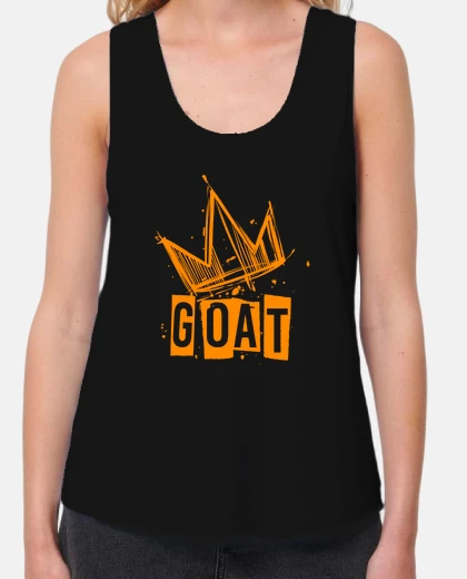 Camiseta estilo de proyecto de corona de cabra
