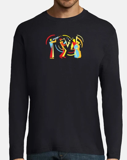 Playera estilo moderno banda de jazz