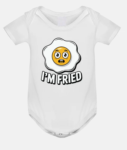 Ropa estoy agotado, cansado, ola de calor, calentamiento global, body de bebé, mono