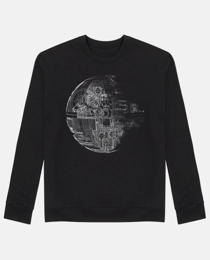 Sudadera Estrella de la Muerte grey