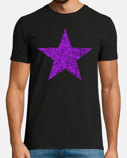 Playera Estrella Morada Cristales