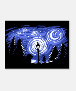 estrellada noche de invierno