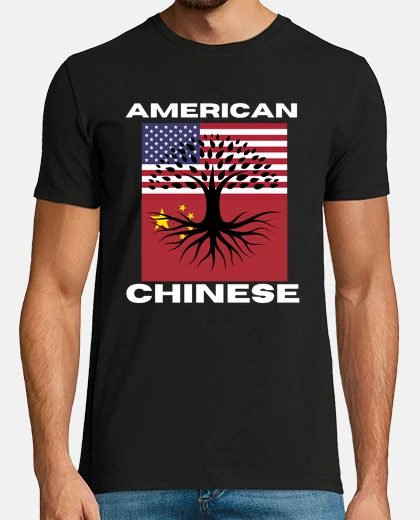 Tee-shirt etats-unis chine drapeau chinois améric