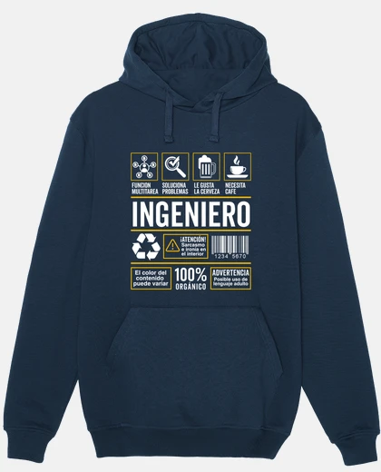 Sudadera Etiqueta Trabajo Ocupación Ingeniero
