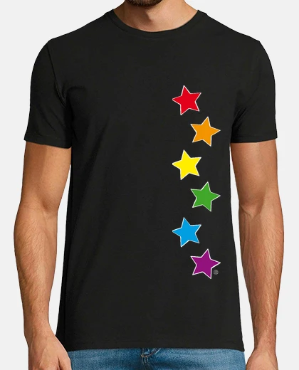 Tee-shirt étoiles arc-en