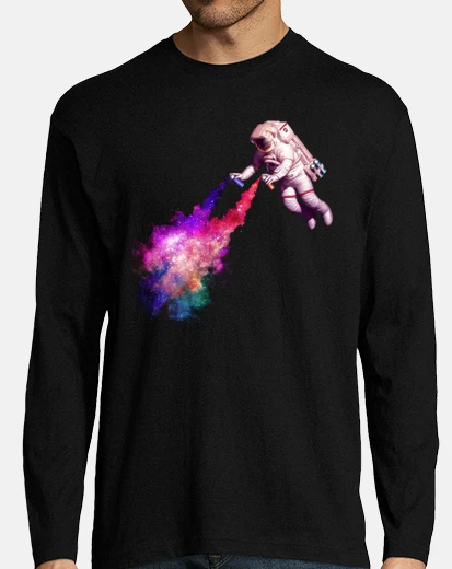 Tee-shirt étoiles filantes homme à manches longues