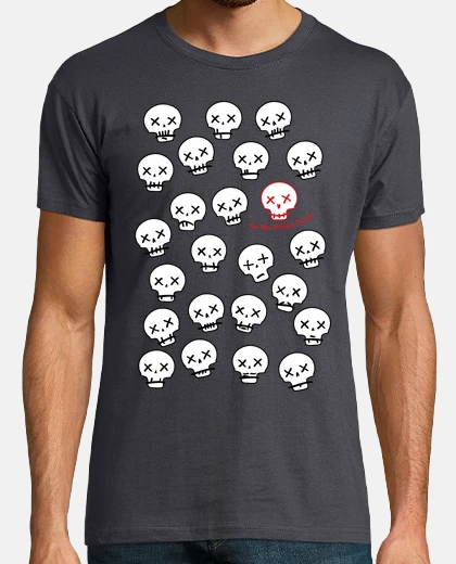 Tee-shirt être le skull heureux