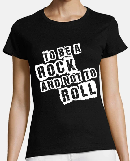 Tee-shirt être un rocher and not à rouler - conduit zeppe
