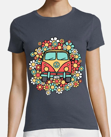 Tee-shirt être van hippie