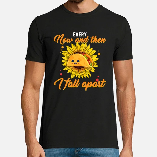 every now and then i fall apart womens taco shirt funny shirts for women cute taco shirt gifts mexic