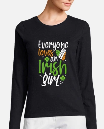 everyone loves an irish girl t shirt
