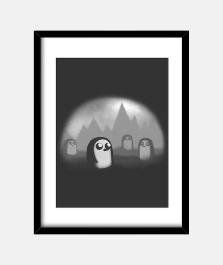 Framed Evil Penguin