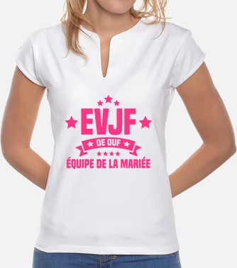 Evjf de ouf team of the bride t shirt tostadora