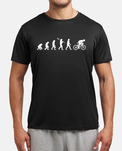 Camiseta evolución ciclista - regalo divertido